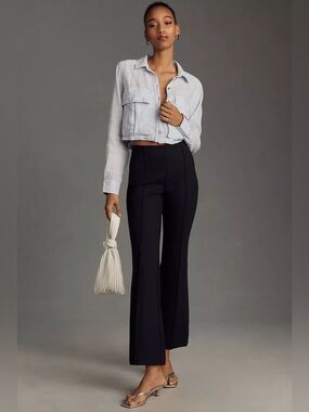 The Margot Kick-Flare Cropped Pants by Maeve